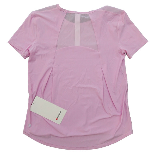 New Lululemon Size 0 Sculpt Short Sleeve Shirt Classic Fit VITP Vita Pink - Picture 2 of 7